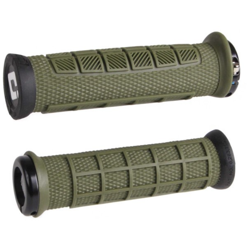 ODI Elite Pro V2.1 Lock-On MTB Handlebar Grips 130mm Army Green-1